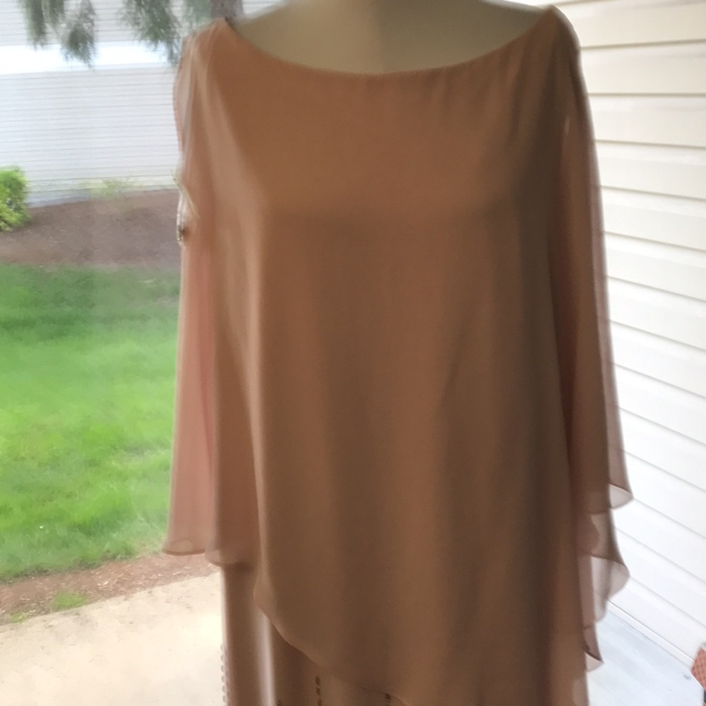 Women’s VTG XSCAPE Pink Boatneck Embellished Sheath Mini Cocktail Dress Sz 22W